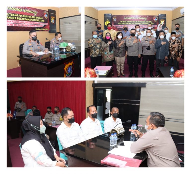 Tim Puslitbang Polri FGD Di Polres Baubau