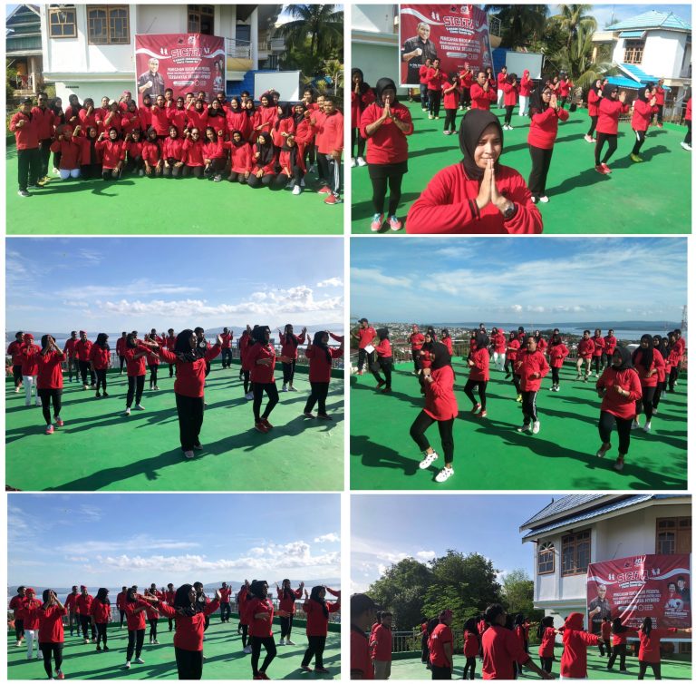 PDI Perjuangan Gelar Senam Sacita, Target Pecahkan Rekor Muri