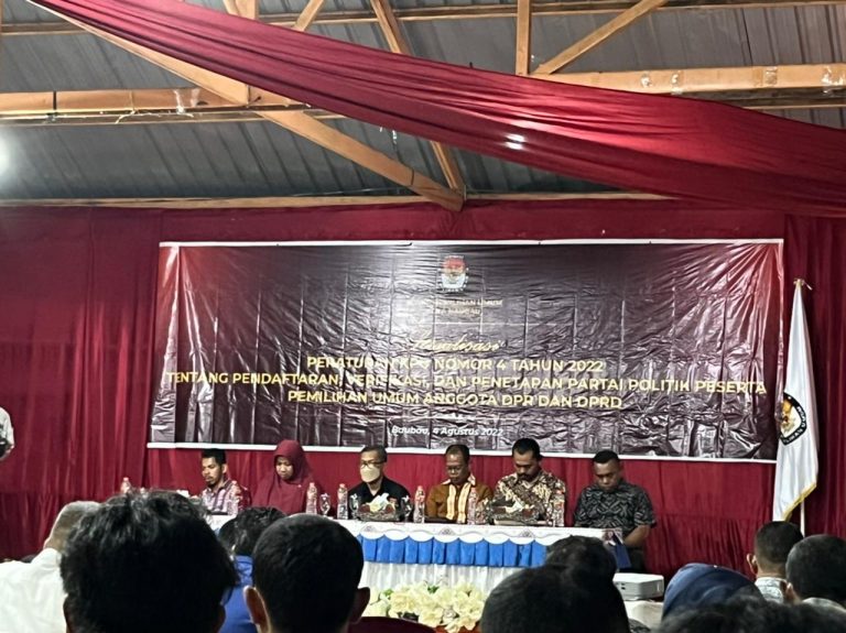 KPU Kota Baubau Sosialisasi Perkpu Nomor 4 tahun 2022