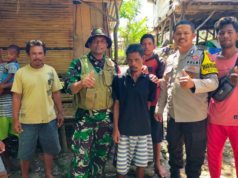 Hilang 4 Hari, Babinsa dan Bhabinkamtibmas Di Buton Berhasil Evakuasi Warga